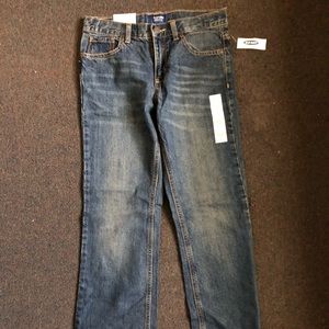 New Boys Old Navy Blue Loose Boot-Cut Jeans